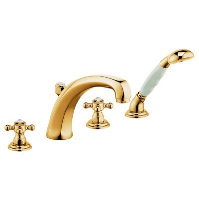 Kludi Adlon bateria wannowa pozłacana 515244520