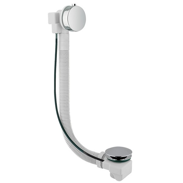 Vicario przelew wannowy z syfonem 80 cm przedłużony chrom 1001/1151/80