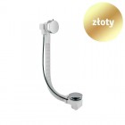 Vicario przelew wannowy z syfonem 80 cm przedłużony złoty 1001/1151/80ZŁ