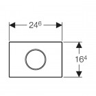 Geberit Sigma 10 przycisk spłukujący elektroniczny czarny/chrom 115907KM1