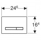 Geberit Sigma 50 przycisk spłukujący szkło umbra 115788SQ2
