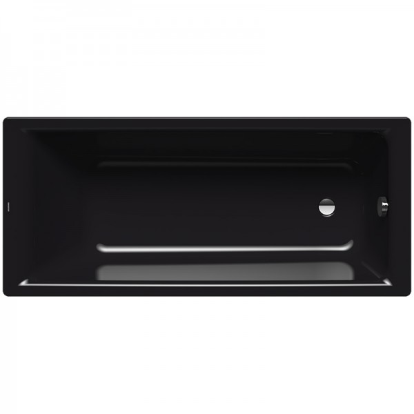 Kaldewei Puro wanna prostokątna 160x70 cm stalowa czarny połysk 258300010701