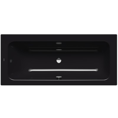 Kaldewei Puro Set Wide wanna prostokątna 170x75 cm stalowa czarny błyszczący prawa