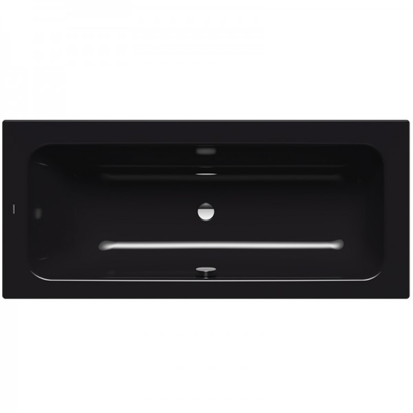 Kaldewei Puro Set Wide wanna prostokątna 170x75 cm stalowa czarny błyszczący prawa