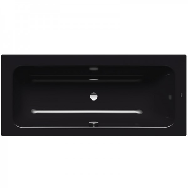 Kaldewei Puro Set Wide wanna prostokątna 170x75 cm stalowa czarny błyszczący lewa