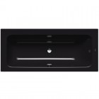 Kaldewei Puro Set Wide wanna prostokątna 170x75 cm stalowa czarny błyszczący lewa