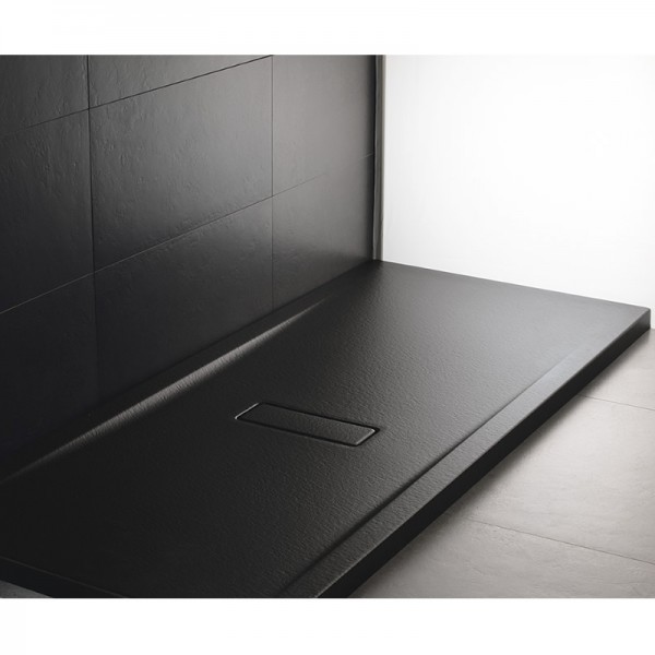 Novellini Custom Touch brodzik prostokątny 100x80 cm z możliwością docinania czarny CT10080428