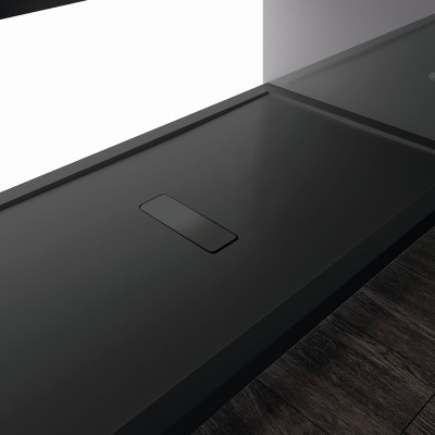 Novellini Custom brodzik prostokątny 120x90 cm z możliwością docinania czarny CU12090428
