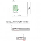 Novellini Novosolid brodzik kwadratowy kompozytowy 100x100 cm biały NOS1004-30