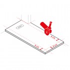 Novellini Novosolid brodzik prostokątny kompozytowy 100x80 cm biały NOS100804-30