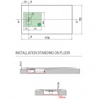 Novellini Novosolid brodzik prostokątny konglomeratowy 170x70 cm biały NOS170704-30