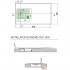 Novellini Novosolid brodzik prostokątny kompozytowy 100x80 cm biały NOS100804-30