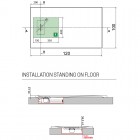 Novellini Novosolid brodzik prostokątny konglomeratowy 120x100 cm biały NOS120104-30