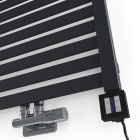 Terma Manta grzejnik łazienkowy 126x54 cm metallic black WGMAN128054KMBCZS