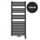 Terma Manta grzejnik łazienkowy 126x54 cm metallic black WGMAN128054KMBCZS