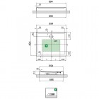 Novellini Olympic brodzik kwadratowy 90x90x11,5 biały OLN901130