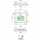 Novellini Olympic brodzik kwadratowy 80x80x11,5 OLN801130