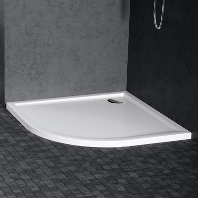 Novellini Victory brodzik półokrągły 80x80x4,5 cm biały mat VINR80479