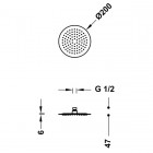 Tres deszczownica okrągła 20 cm 134315001