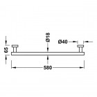 Tres Max Tres wieszak na ręcznik 58 cm 16123602