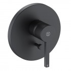 Kludi Nova Fonte Puristic bateria wannowo-prysznicowa podtynkowa czarny mat 206503915
