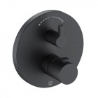 Kludi Nova Fonte Puristic bateria wannowo-prysznicowa podtynkowa czarny mat 208303915