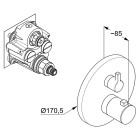 Kludi Nova Fonte Puristic bateria prysznicowa podtynkowa 208350515