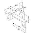 Kludi Zenta SL bateria umywalkowa podtynkowa 482470565
