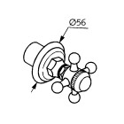 Kludi Adlon zawór podtynkowy COLD pozłacany 518154520