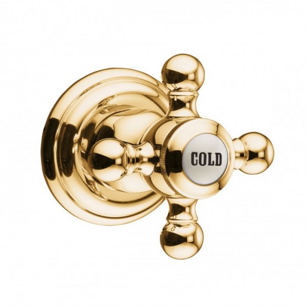 Kludi Adlon zawór podtynkowy COLD pozłacany 518154520