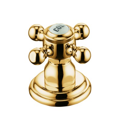 Kludi Adlon zawór boczny COLD pozłacany 518174520