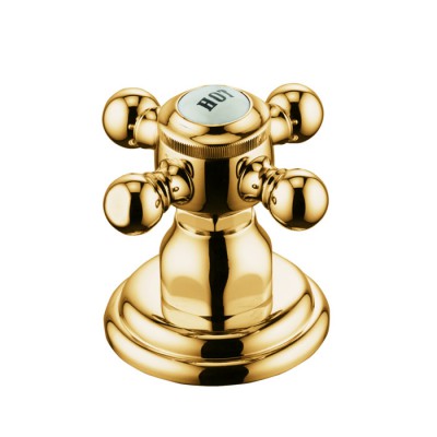 Kludi Adlon zawór boczny HOT pozłacany 518184520