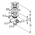 Kludi Adlon przełącznik dwukierunkowy DN15