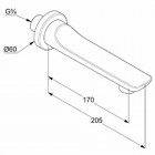 Kludi Balance wylewka wannowa