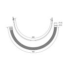 Kludi zestaw przedłużający do wanien specjalnych 900 mm 729560000