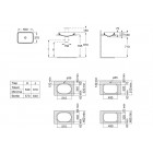 Roca Inspira Square umywalka wpuszczana w blat 55x37 cm A327534000