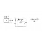 Roca Inspira Square umywalka podblatowa 43x32 cm A327536000