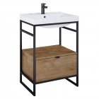 Elita Meble Indus Dąb Canela/ Black Mat szafka podumywalkowa 60 cm 168431