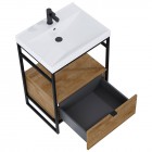 Elita Meble Indus Dąb Canela/ Black Mat szafka podumywalkowa 60 cm 168431