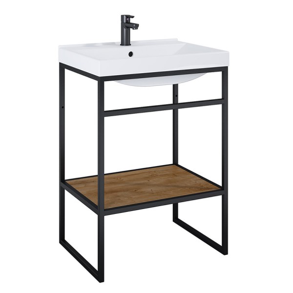 Elita Meble Indus Dąb Canela/Black Mat szafka podumywalkowa 60 cm 168399