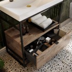 Elita Meble Indus Dąb Canela/ Black Mat szafka podumywalkowa 60 cm 168431