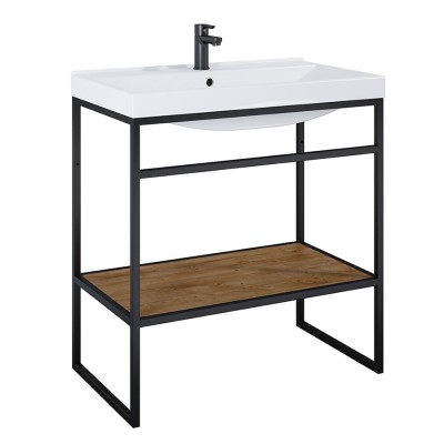 Elita Meble Indus Dąb Canela/Black Mat szafka podumywalkowa 80 cm 168400