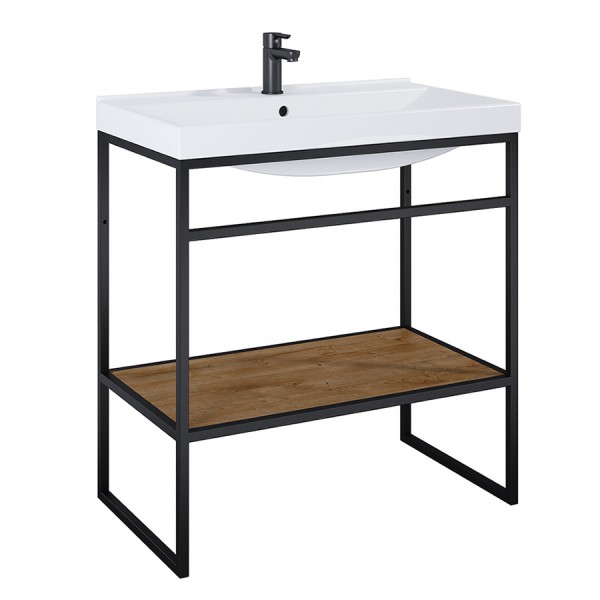 Elita Meble Indus Dąb Canela/Black Mat szafka podumywalkowa 80 cm 168400