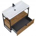 Elita Meble Indus Dąb Canela/Black Mat szafka podumywalkowa 100 cm 168433