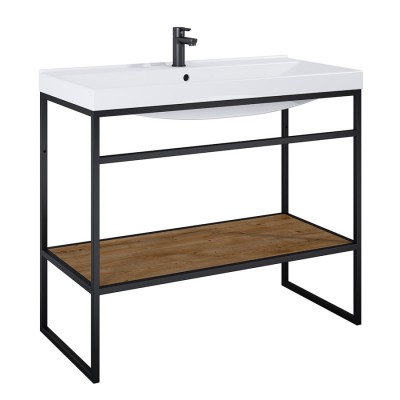 Elita Meble Indus Dąb Canela/Black Mat szafka podumywalkowa 100 cm 168401