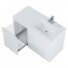 Elita Meble Split Anthracite Mat szafka podumywalkowa 100 cm prawa 168154