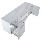 Elita Meble blat Rolly marmur Calacatta 161x50x2 cm biały 167800