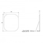 Elita Meble Sharon lustro LED 60x70 cm 168117