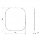 Elita Meble Sharon lustro LED 80x70 cm 168118