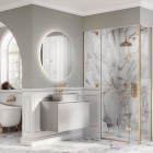 Elita Meble Sharon Round White lustro LED okrągłe 60 cm 168124